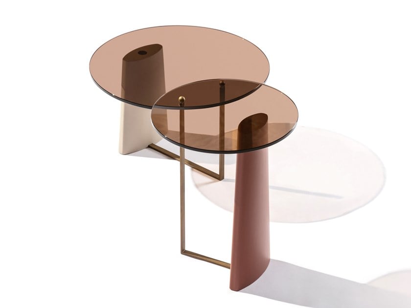 4款茶几 Carpanese 意大利2023年新品Matteo Zorzenoni设计不锈钢木大理石玻璃亚克力边几角几