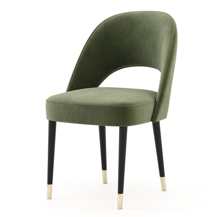 四款 葡萄牙 Laskasas​奢华复古 不锈钢绒布沙发椅餐椅 洽谈椅 AMOUR Chair  Armchair