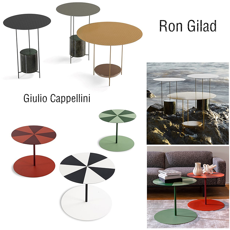 2023年新品新款茶几Ron Gilad漏洞Cappellini软包边几 Giulio Cappellini