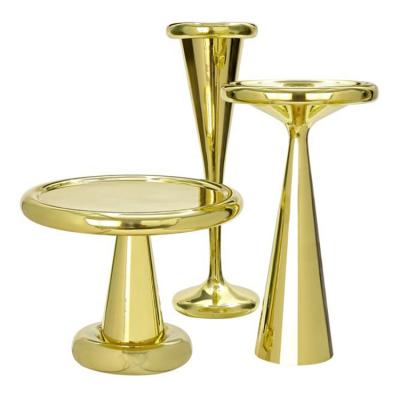3款lueasygi茶几玻璃钢石材漩涡组合桌子 旋转茶几 叠加结构拼层茶几电镀金色