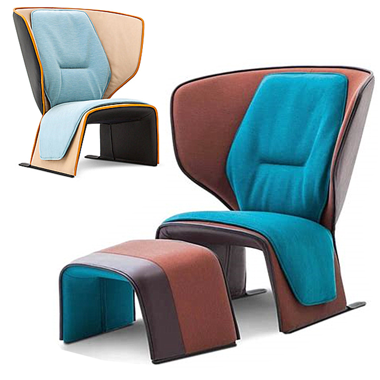 Cassina意大利Patricia Urquiola设计卡西纳扶手椅Gender内架稳固耐用情侣休闲椅 情人椅 沙发椅多色软包
