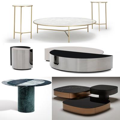 4款玫瑰金电镀茶几大理石 Jose Martinez Medina CHRYSLER Low coffee table