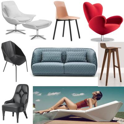 9款家具 椅子沙发室内外躺椅 SCAB DESIGN LISA  Fabric chair 会所酒店轻奢家具