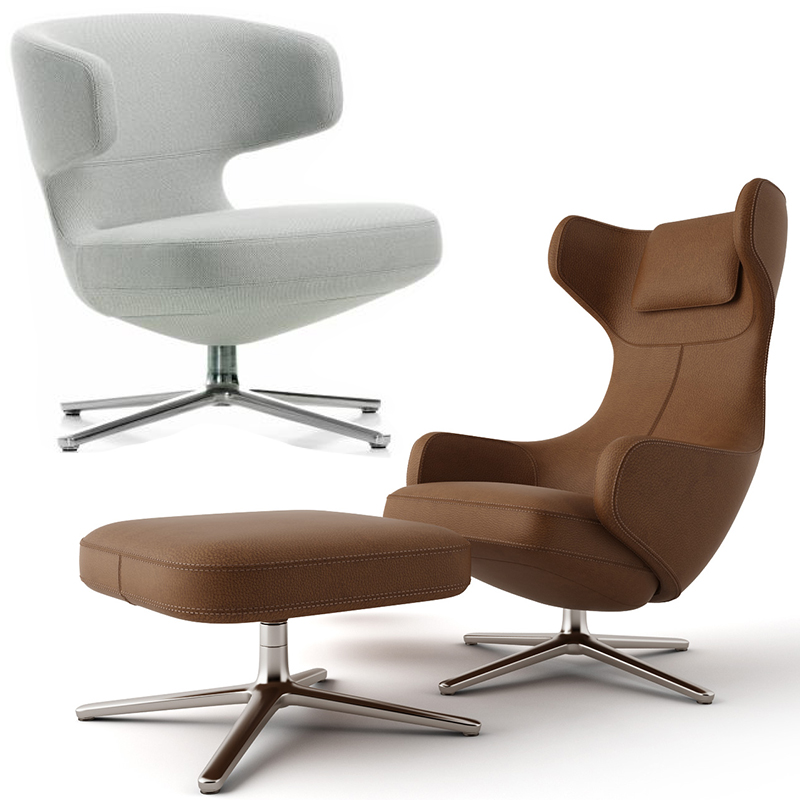 躺椅休闲椅Vitra Grand Repos by Antonio Citterio 书房椅高端家具