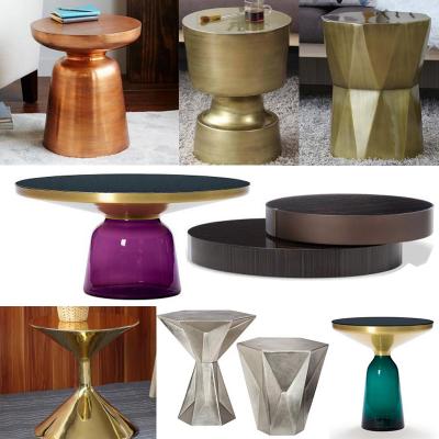 八款Bell Coffee Table圆形茶几Minotti大全 家用商用定制 家居豪宅 五金电镀不锈钢茶几边几叠加角几 居家豪华 经典耐看百搭