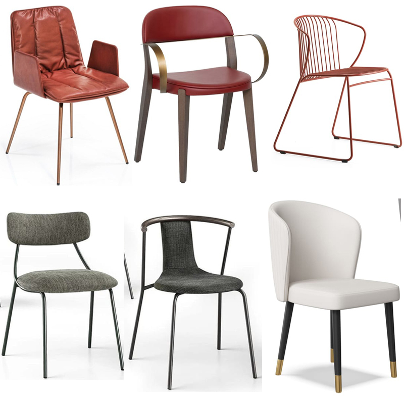 10款意大利Mario Ferrarini设计餐椅 Wittmann休闲化妆椅轻盈极简镀金轻奢系列家具