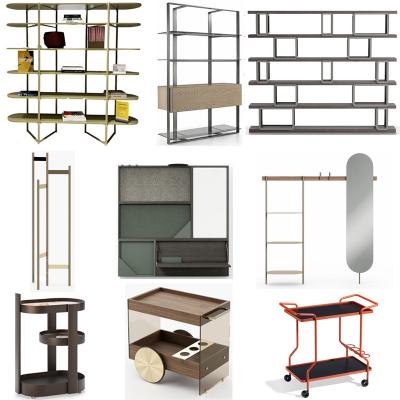 10款新品 轻奢家居架子书柜外套挂衣架吊柜墙柜餐饮小推车