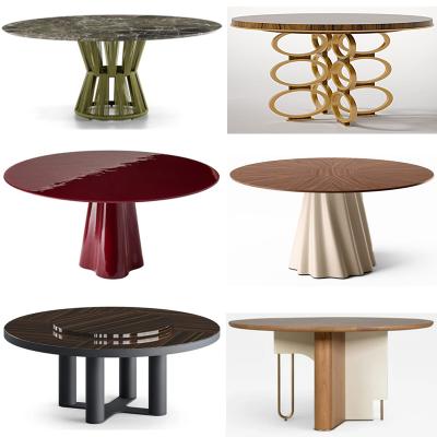 全屋家居案例之新品餐桌 Flou设计10款艺术桌 Cassina印象派画风格珍贵拼花家居